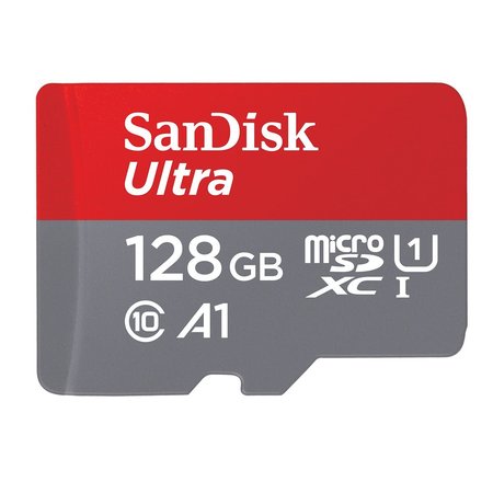 SANDISK SD Ult mSDHCTM UHS I Card with Adp 128GB QUA4128GAN6MA